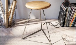 Oak Prism Stool